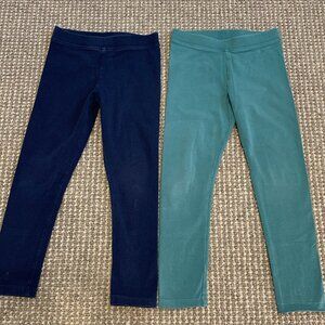 Crewcuts Girls Leggings Set Navy & Green Size 6 (2-Pack)